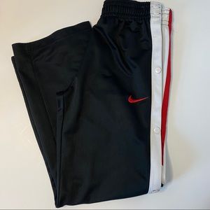 Nike rip away pants. Red, Blk, and wht.